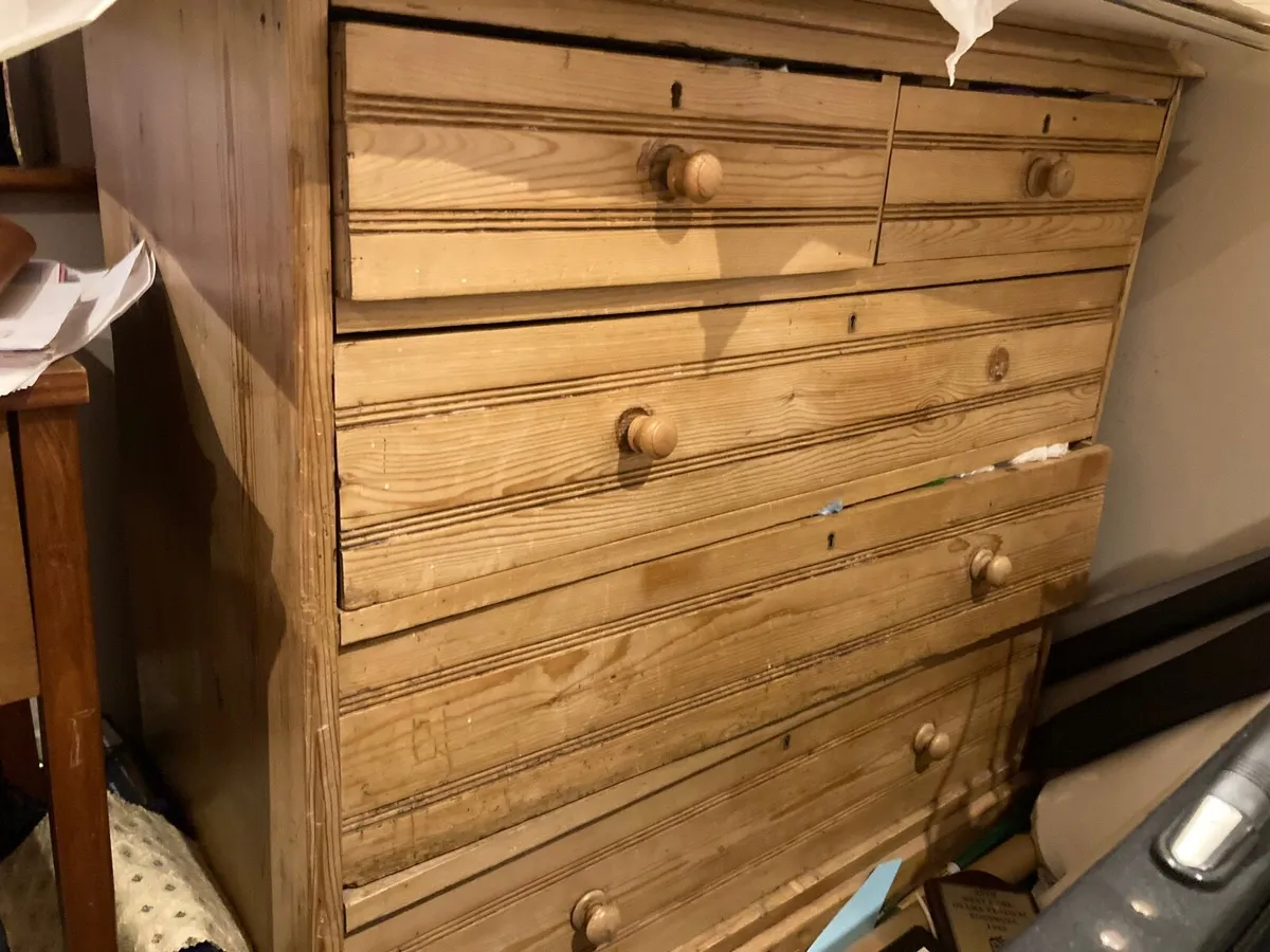 Antique Pine chest of drawers