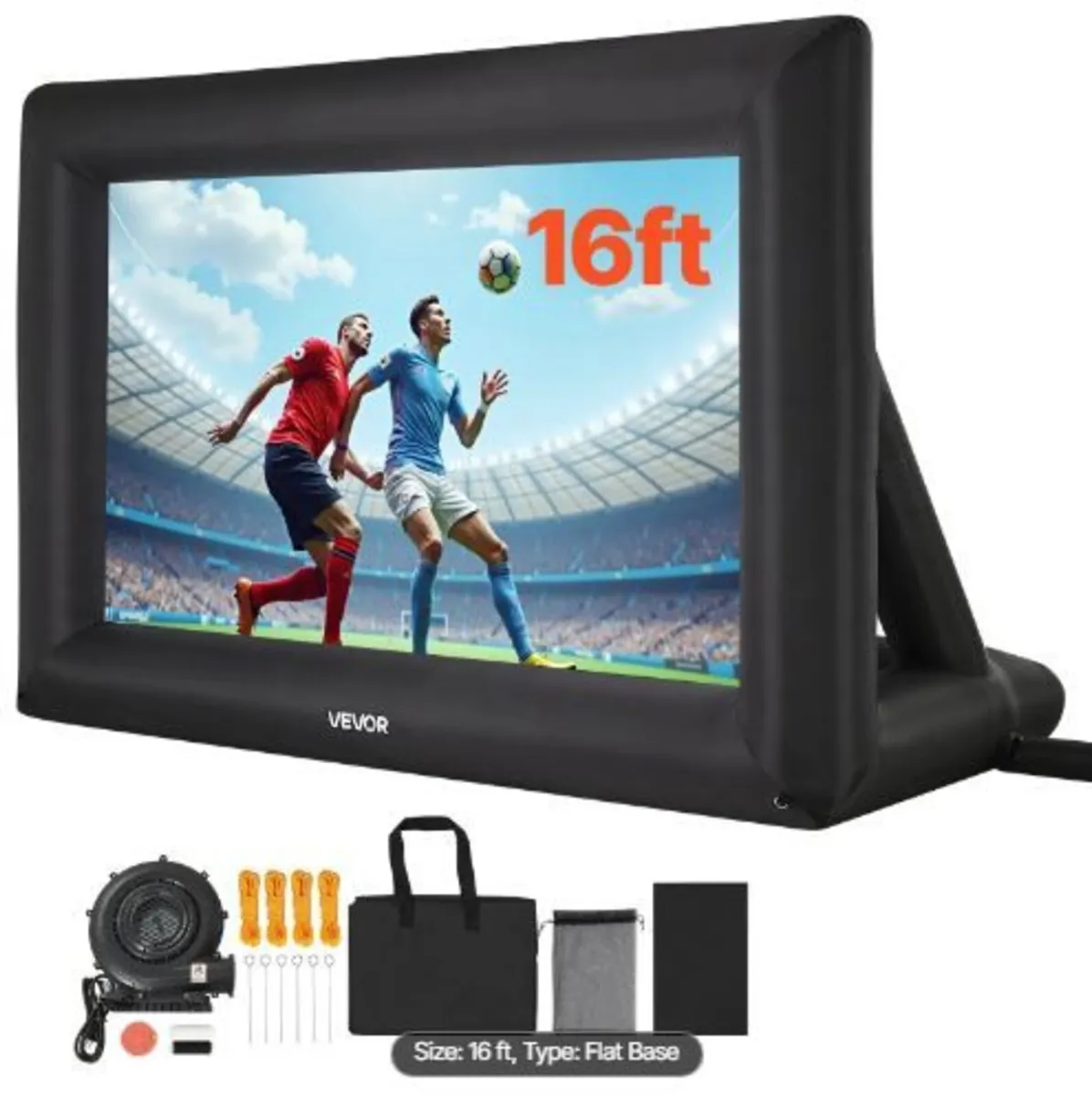 16 ft Inflatable Movie Screen, 600D Washable - Image 1