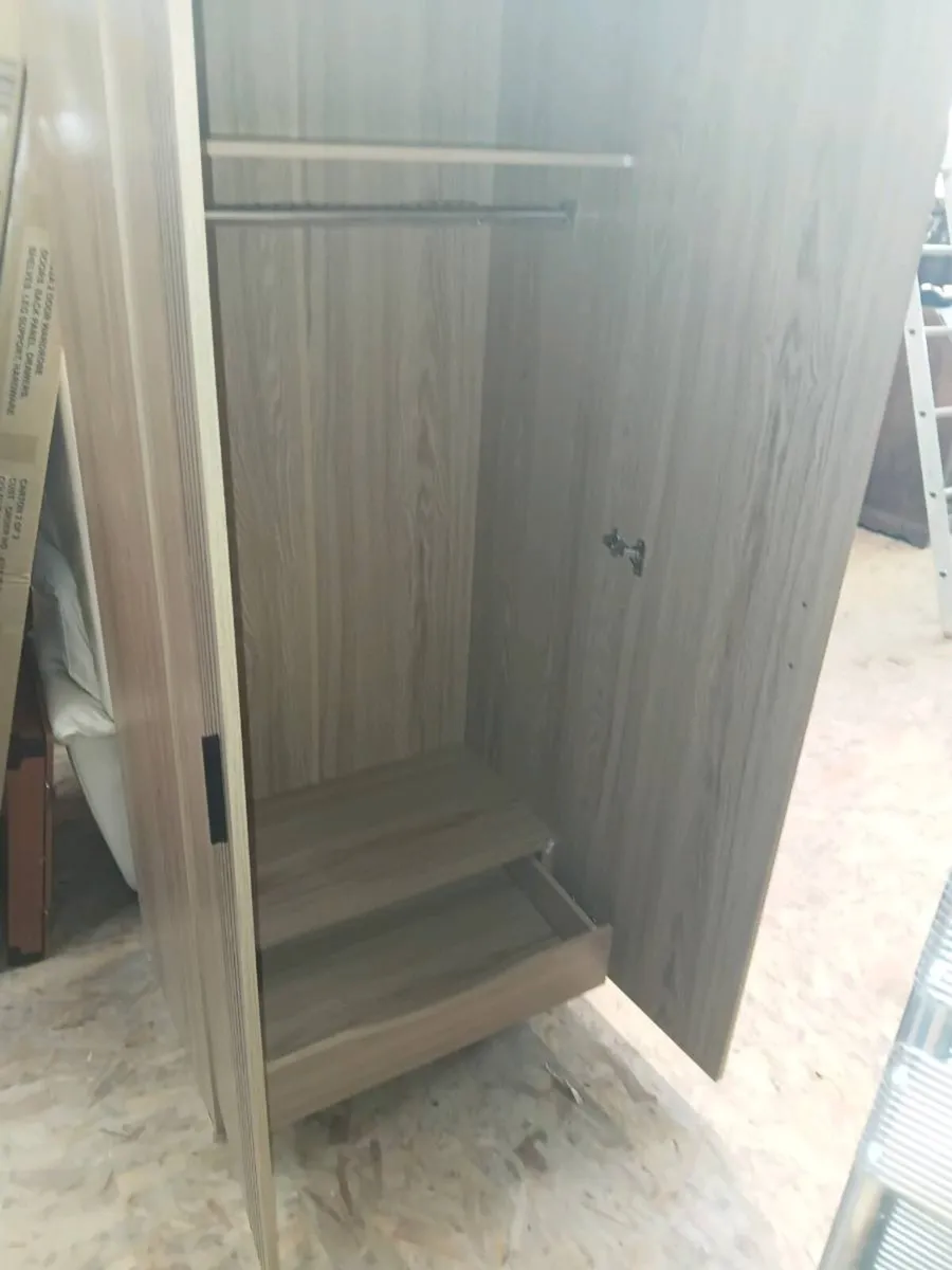 Tessa 2 Door Wardrobe - Natural Oak Effect - Image 2
