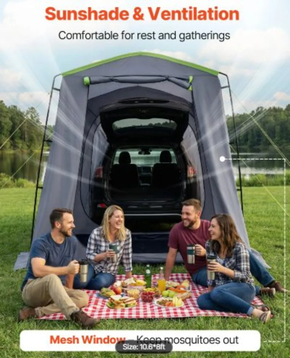 Large SUV Tent for 5–9 Person, 3.23 x 2.44m - Image 3