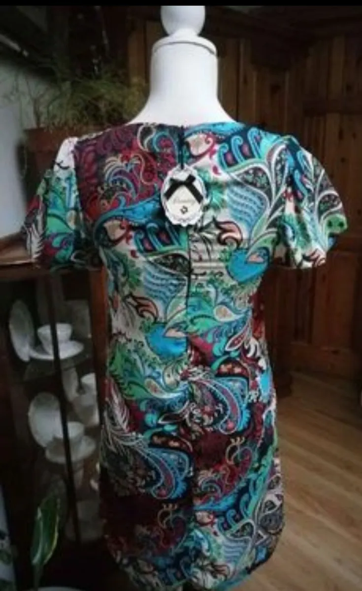 Ladies DAINTY dress new with tags.fully lined, bea - Image 3