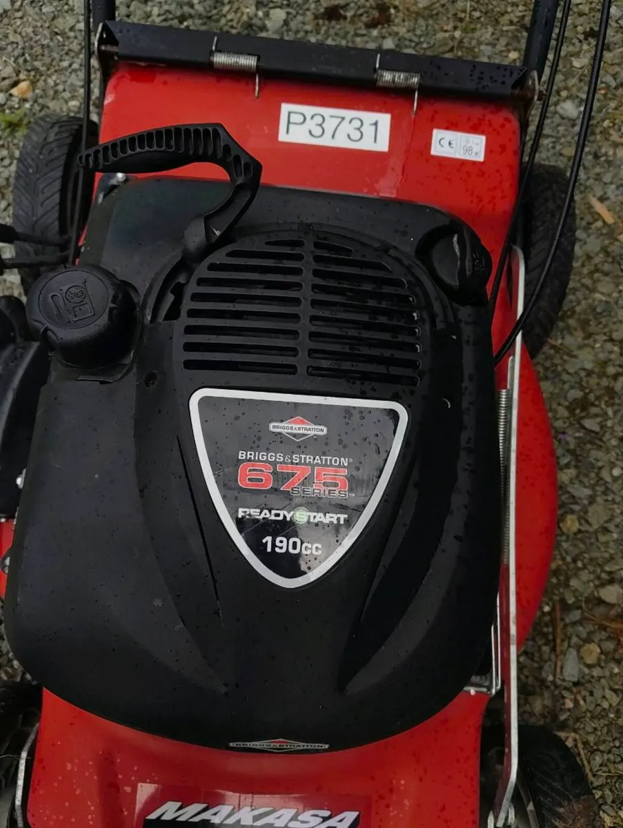 Makasa Petrol Lawnmower Red Briggs - Image 3