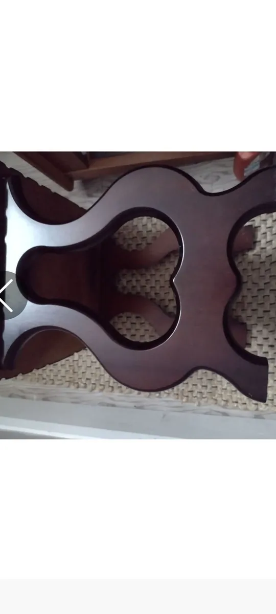 Vintage mahogany side table or plant stand - Image 3