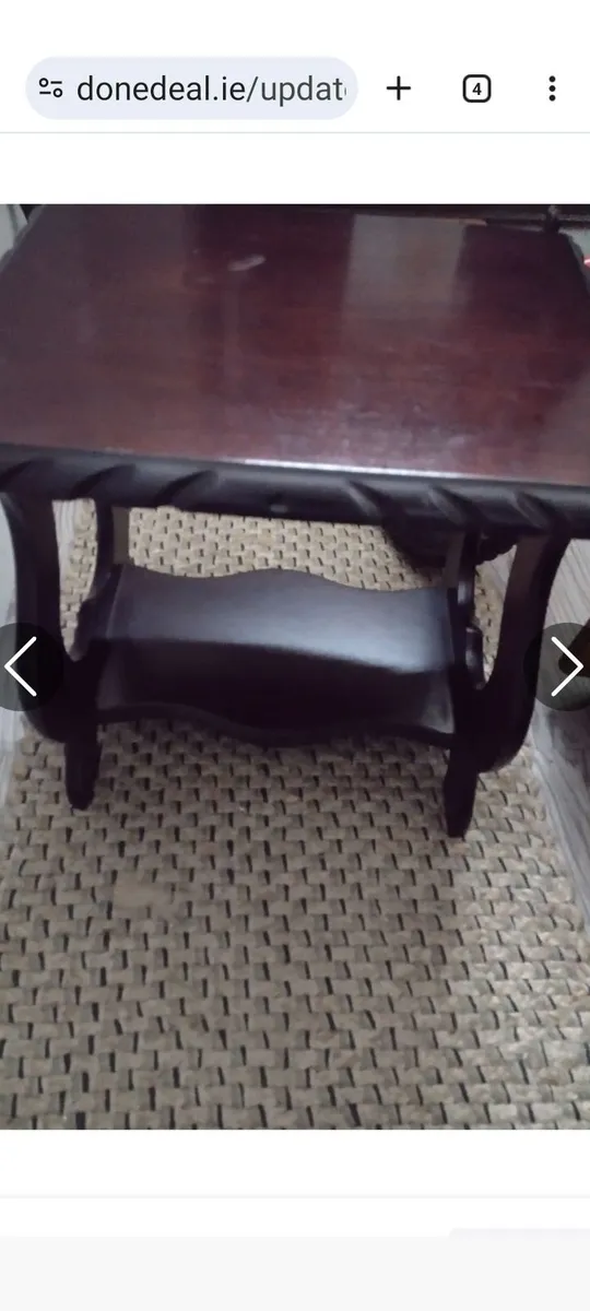 Vintage mahogany side table or plant stand - Image 2