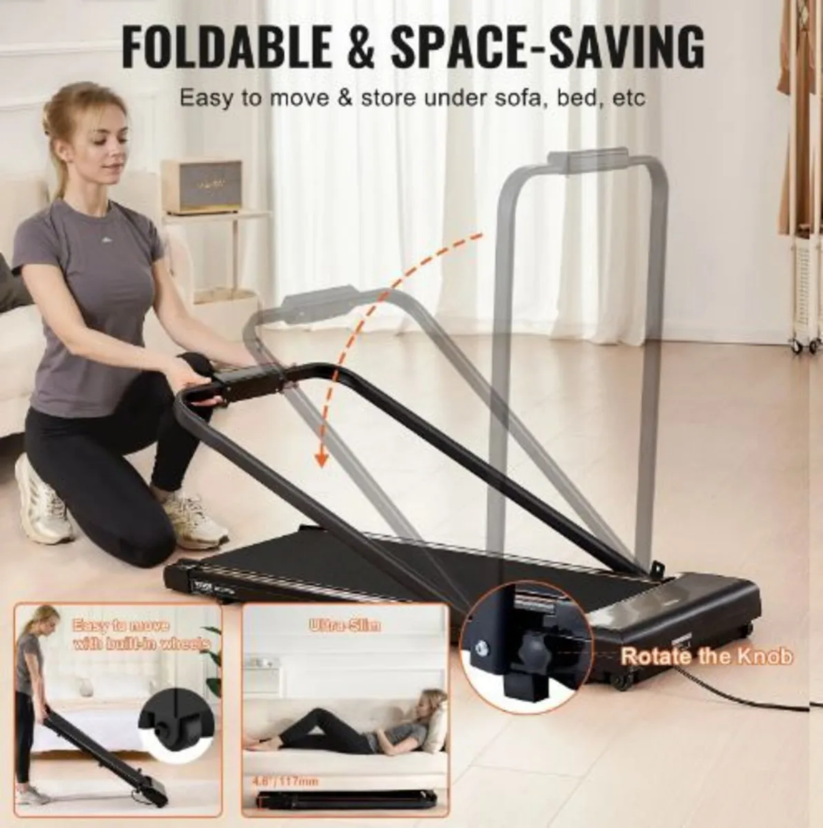 Walking Pad, Under Desk Treadmill for Home Office - Image 3
