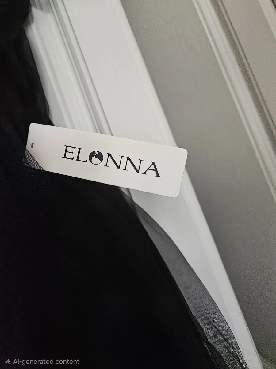 ✨ Elonna Black Lace Debs Dress – Size L – Brand Ne - Image 1