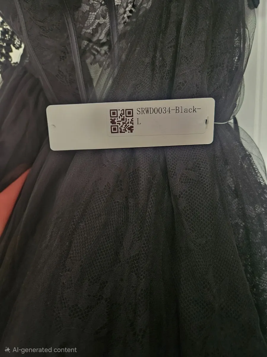 ✨ Elonna Black Lace Debs Dress – Size L – Brand Ne - Image 2