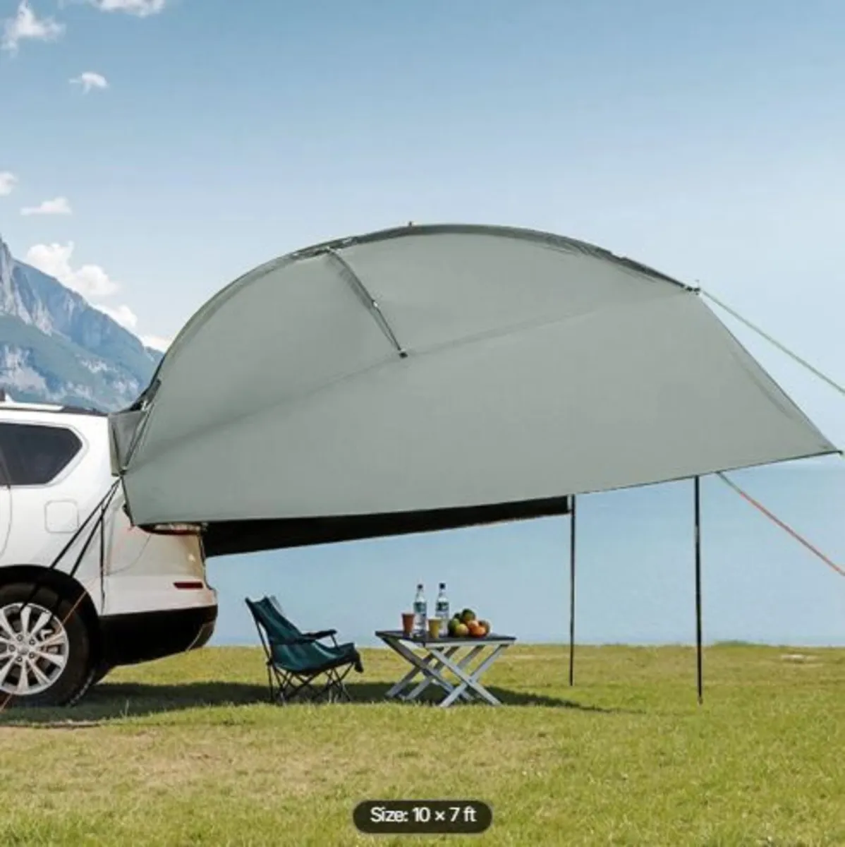 Vehicle Awning, Large 10' x 7' Shade Coverage Car - Image 3