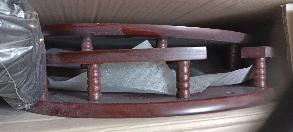 Mahogany Drinks Trolley/Side Table . - Image 1