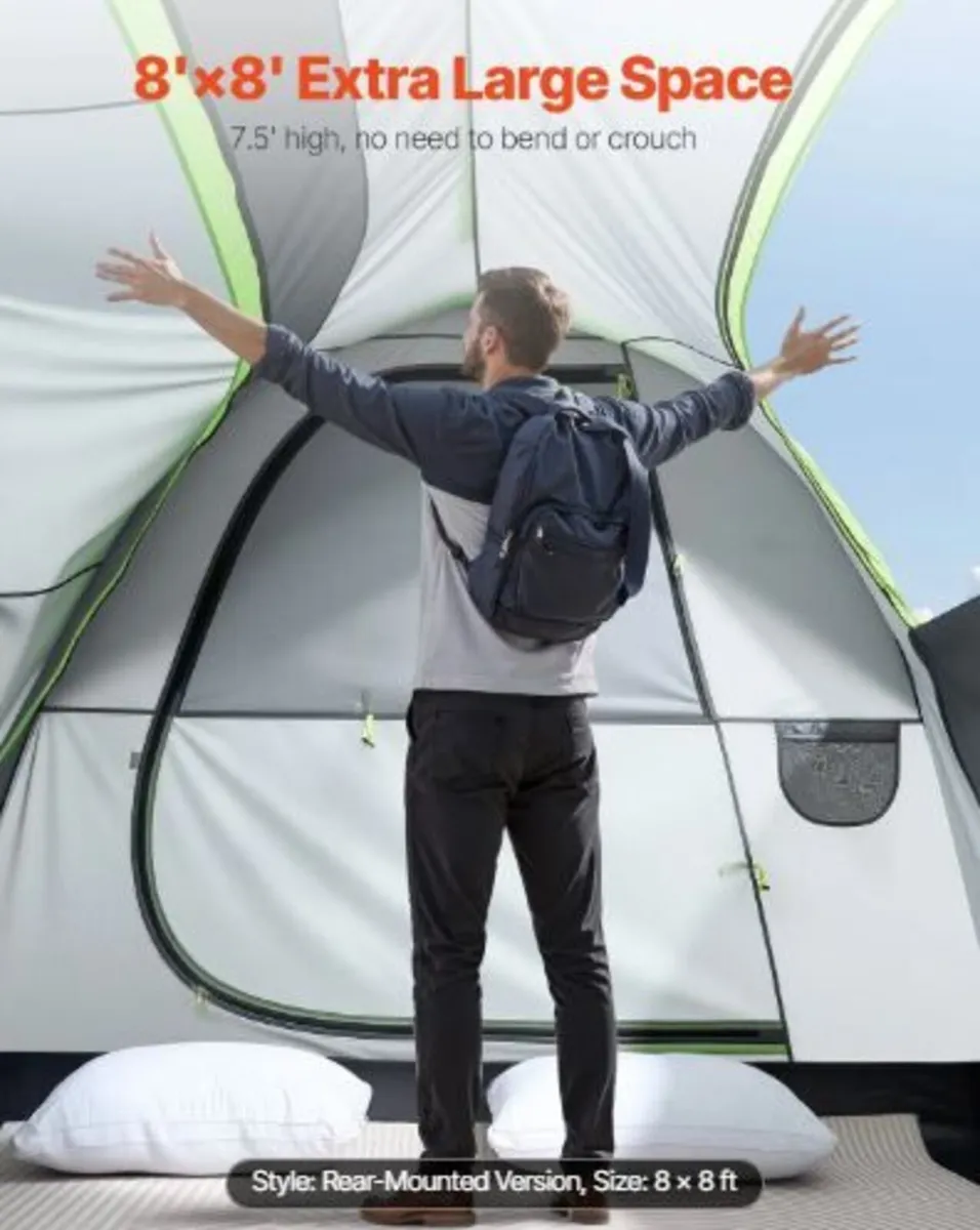 SUV Tent for Camping, 8FT L x 8FT W, Waterproof - Image 4