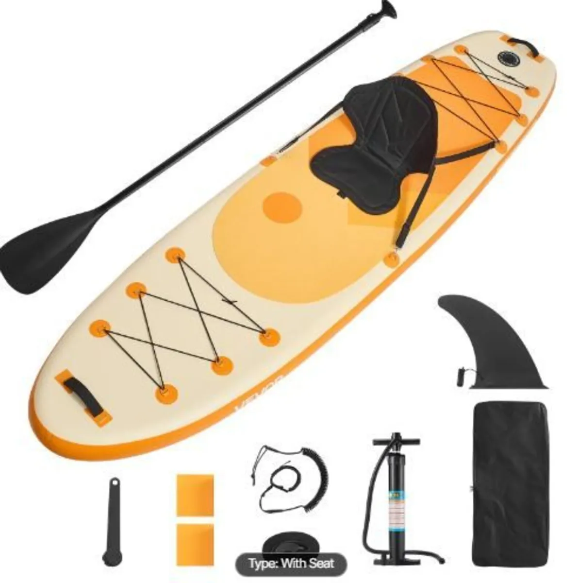 Inflatable Paddle Board with Seat - Image 1