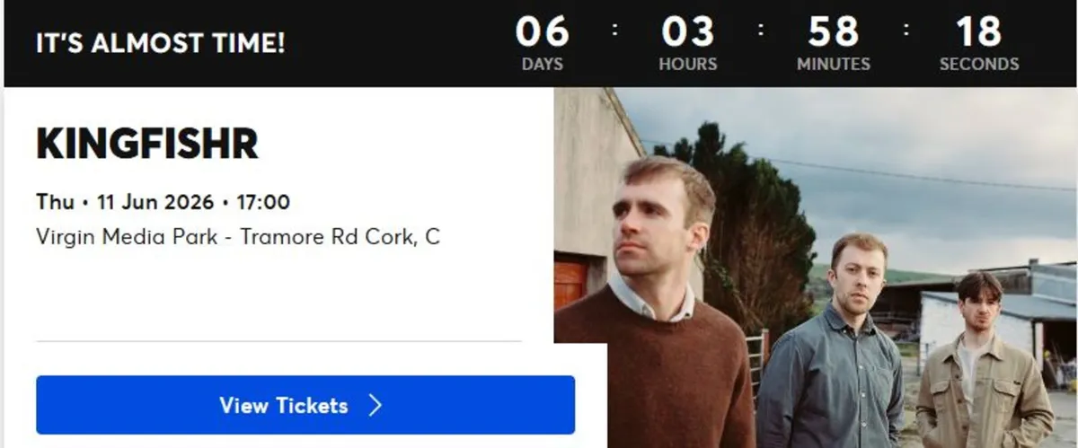 Kingfishr Tickets Virgin Media Park 11th June - Image 2