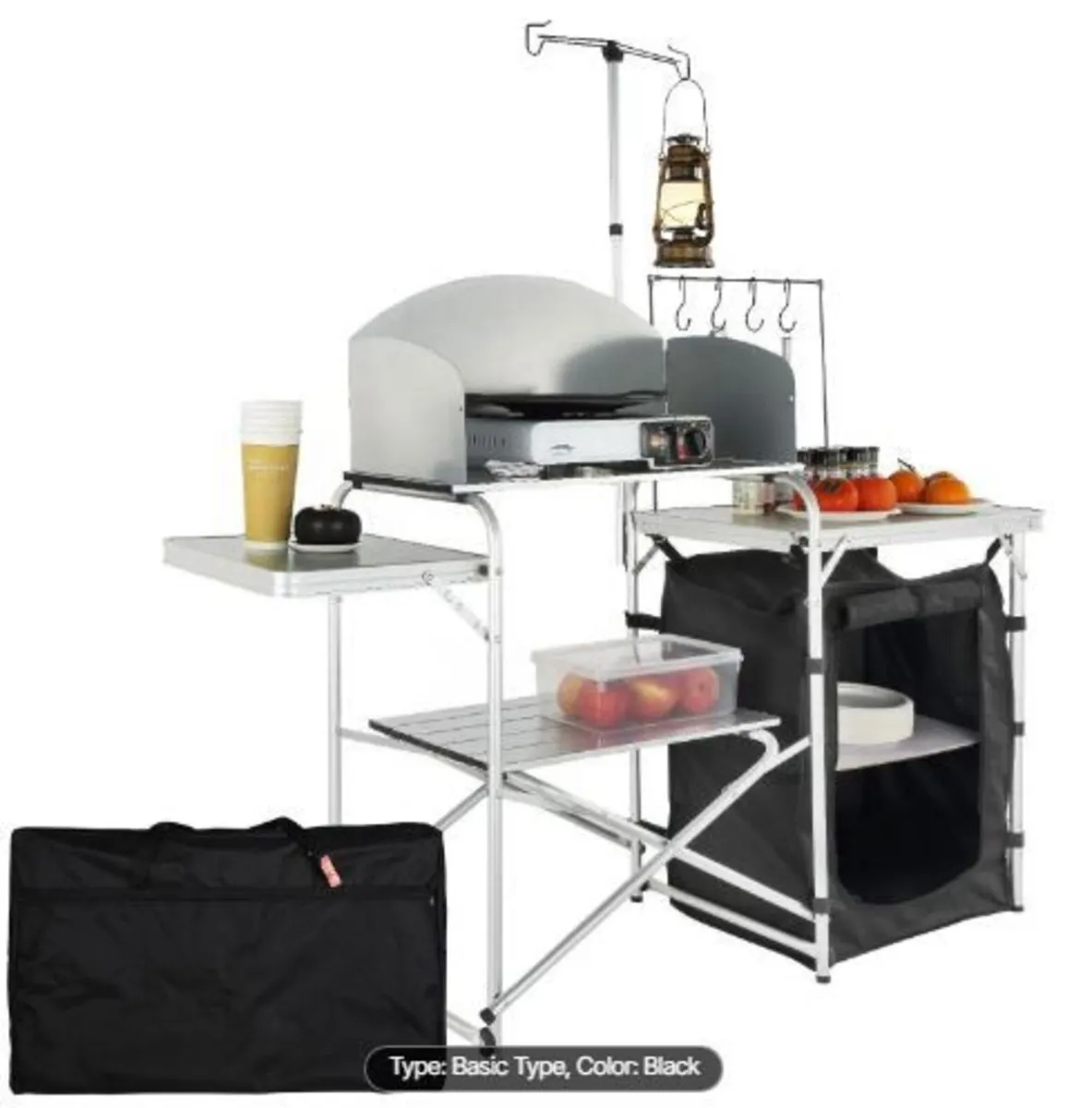 Camping Kitchen Table Folding Portable Cook - Image 1