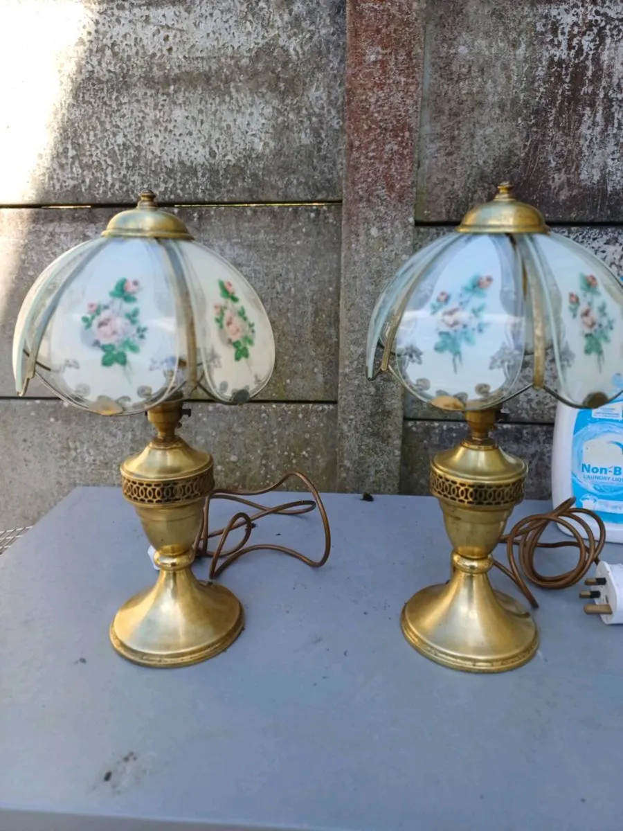 Vintage Brass Table Lamps - Image 1