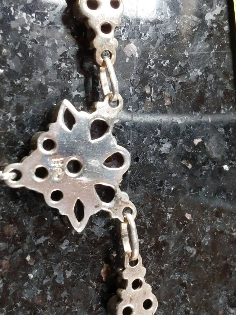 Vintage Silver Amethyst Necklace - Image 4