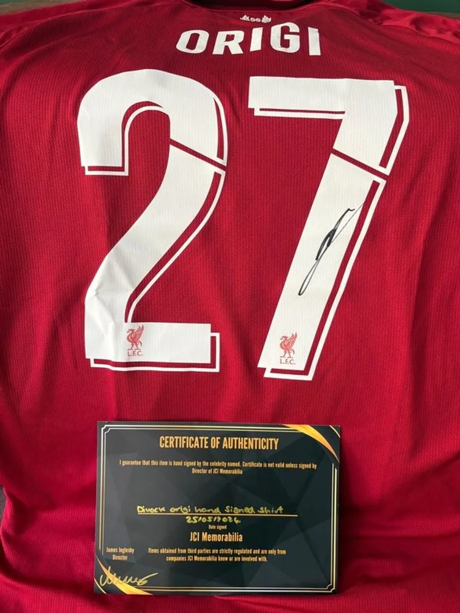 Origi signed Liverpool jersey - Image 3
