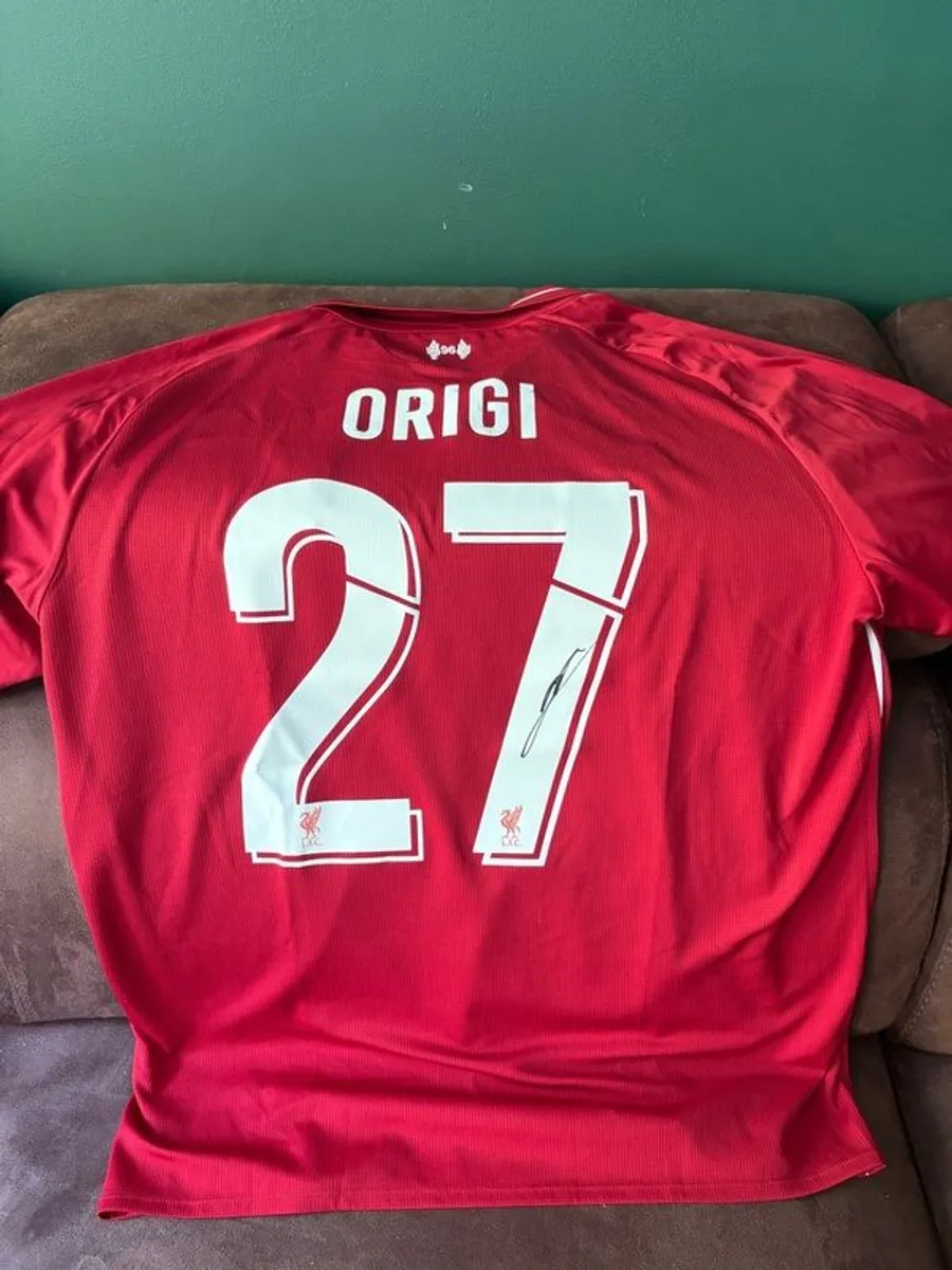 Origi signed Liverpool jersey - Image 1