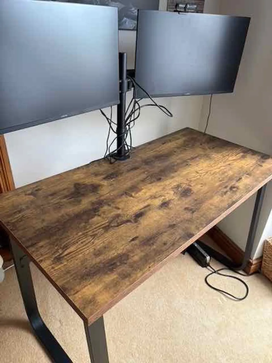 Coridan Metal Base Writing Computer Desk - Image 1