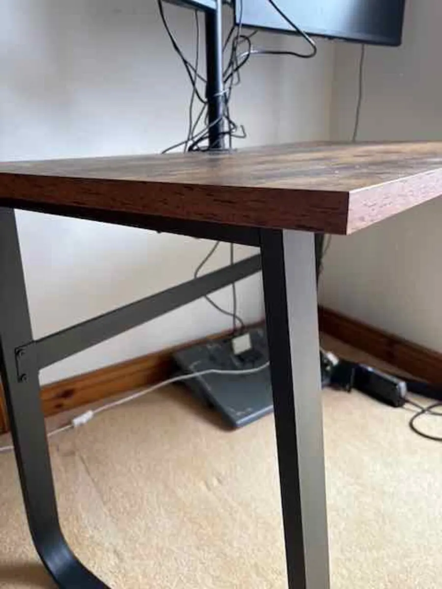 Coridan Metal Base Writing Computer Desk - Image 2