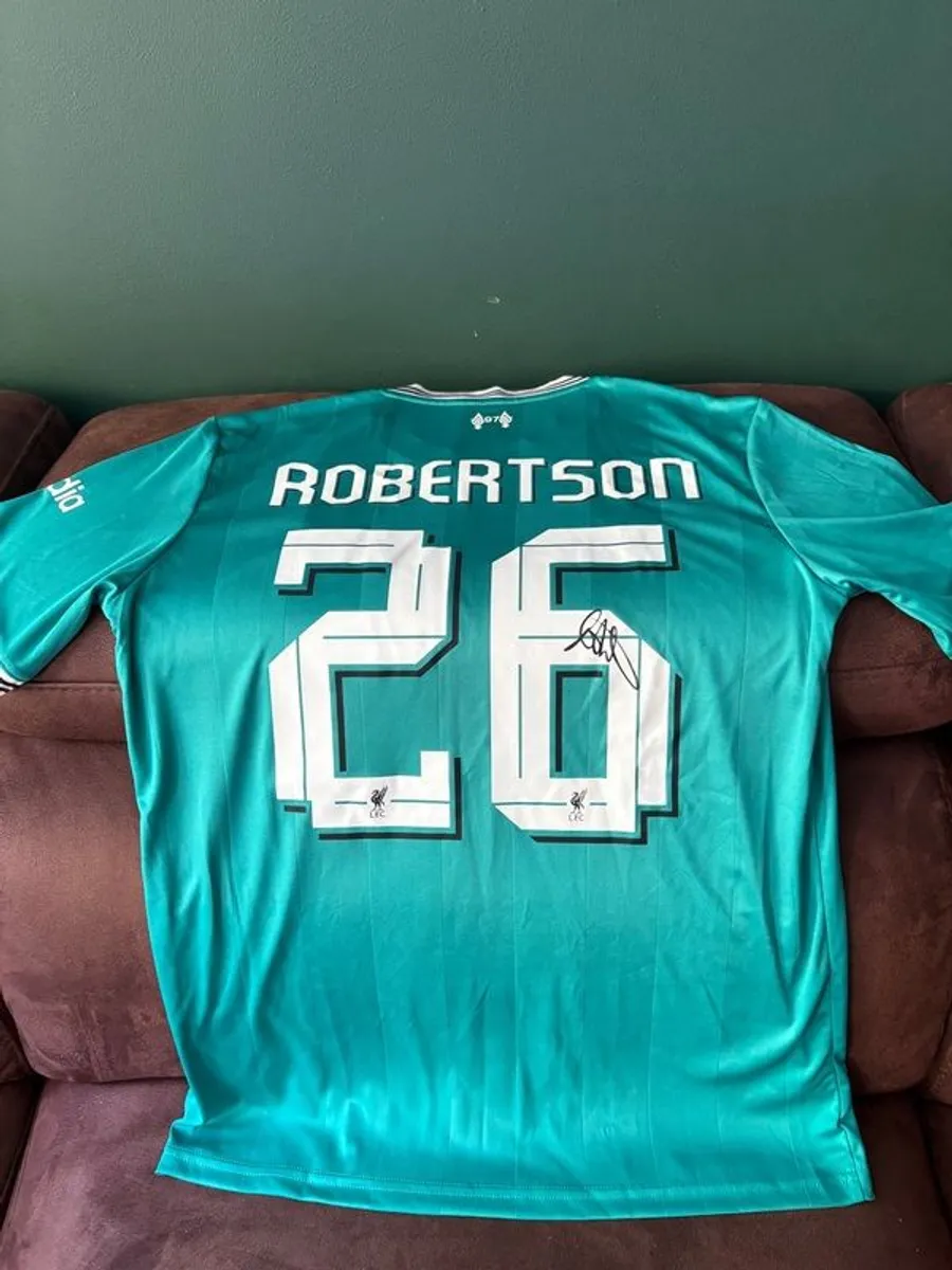 Andy Robertson signed Liverpool jersey - Image 1