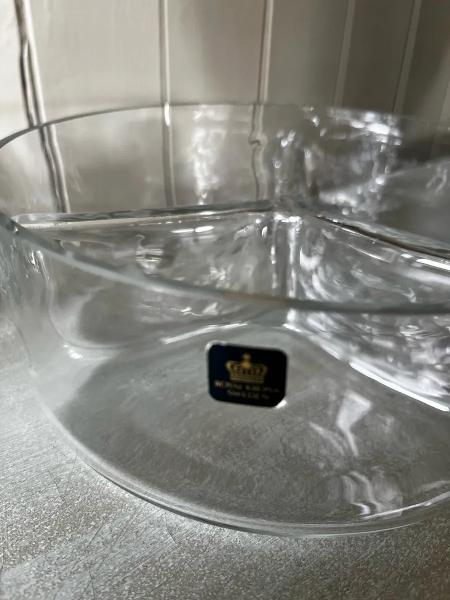 Royal Krona Sweden serving glass dish - Image 2