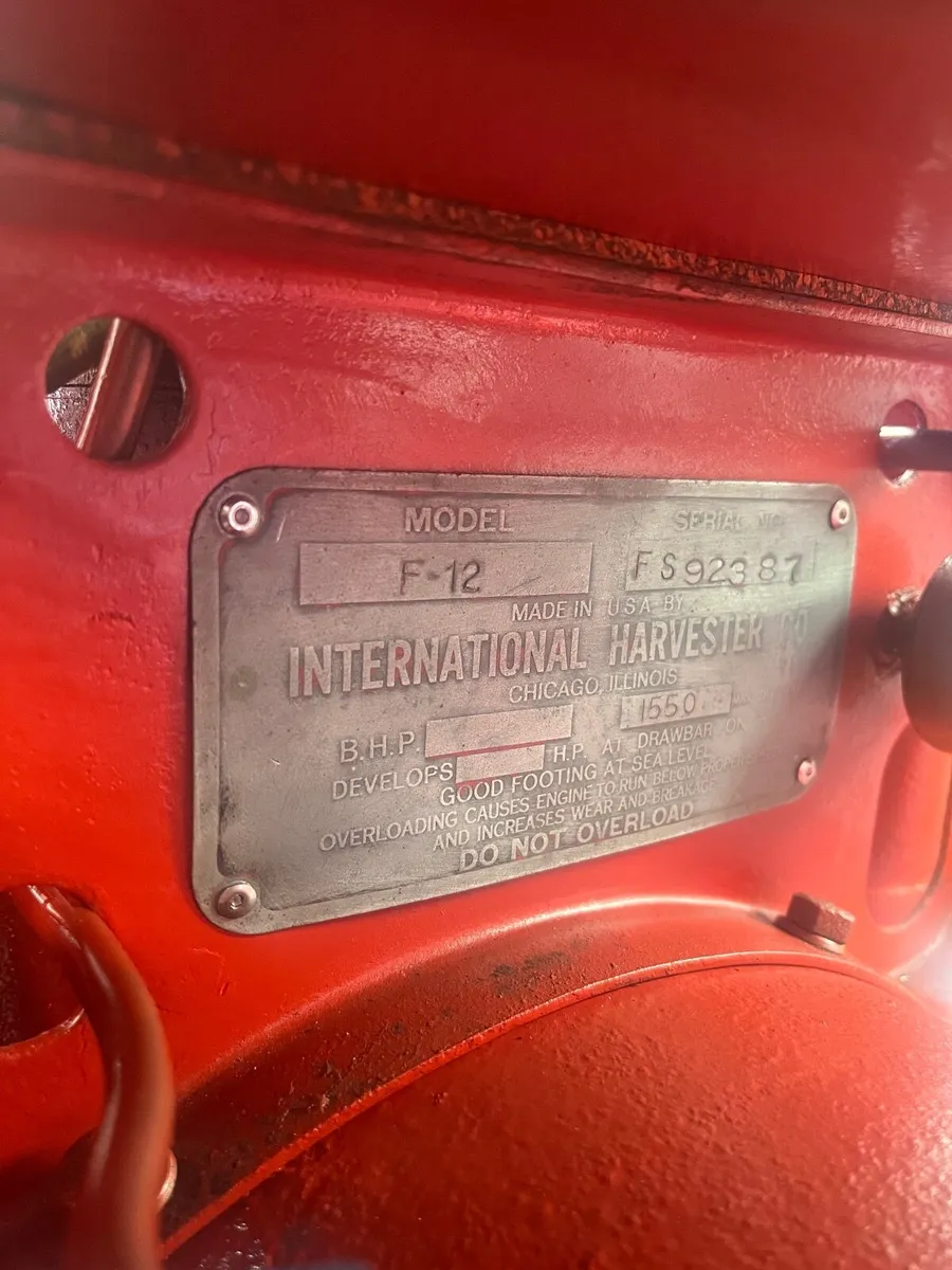 Farmall F12 1937 - Image 2