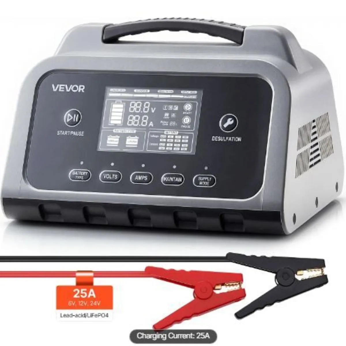 Smart Battery Charger, 25A, 6V 12V 24V - Image 4