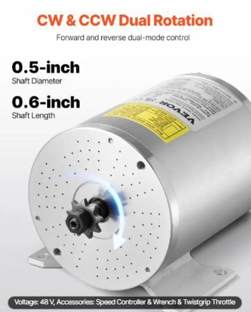 2000W Electric Brushless DC Motor Kit - Image 4