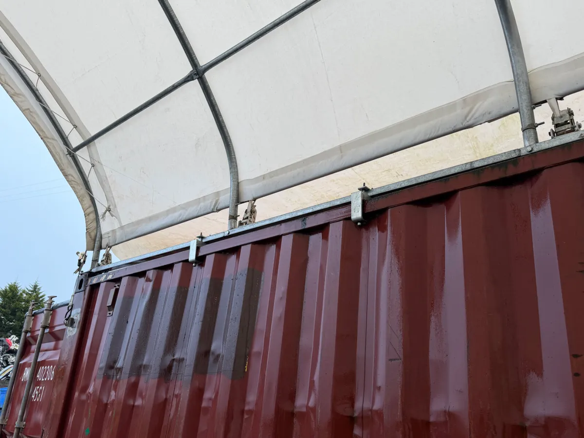 40ft x 20ft Container Shelter No Rear Wall - Image 3