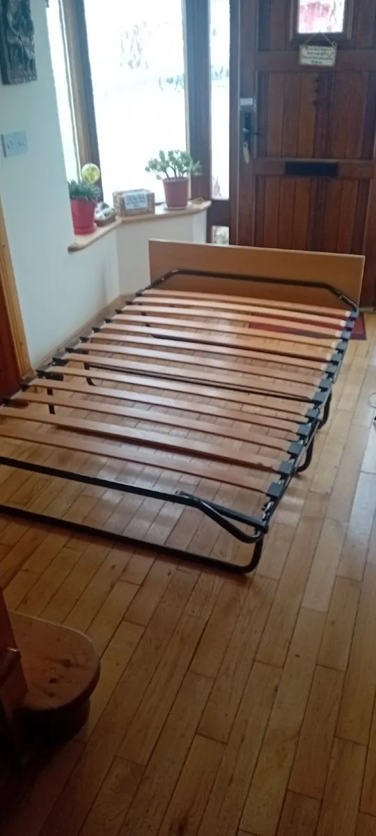 Folding Small Double Jaybe Bed frame - No Mattress - Image 2