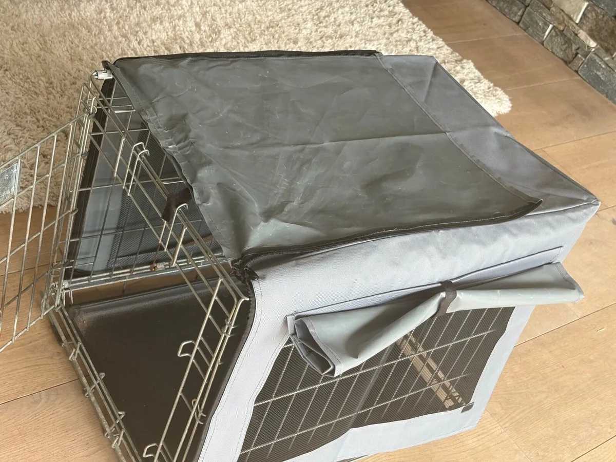 Dog Crate + cover - Image 2
