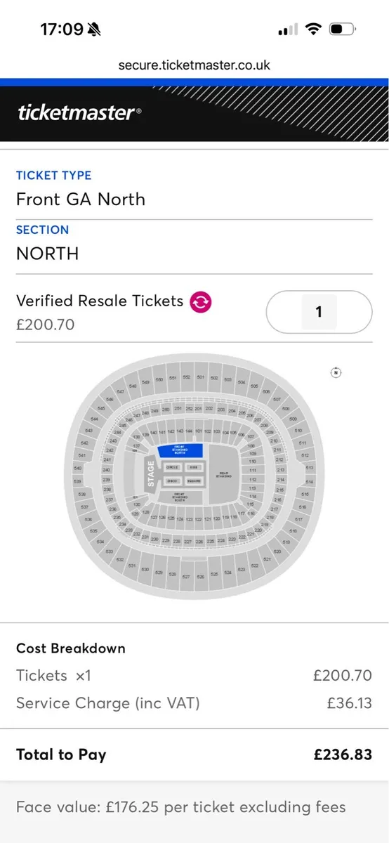 Harry Styles ticket Wembley - Image 2