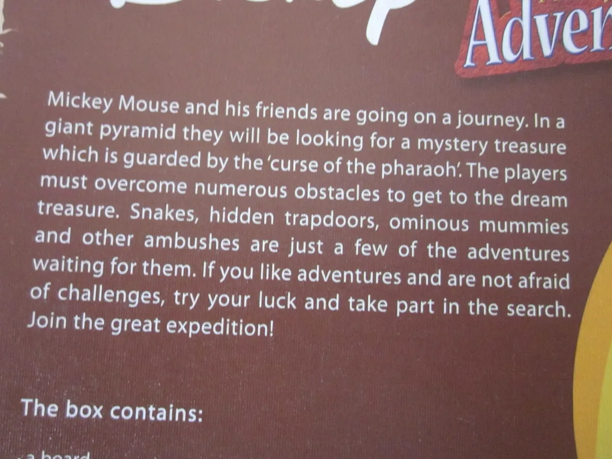 Disney Mickey's Adventures The Curse of Pharaoh - Image 3