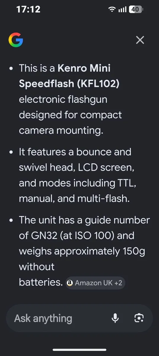 Brand New Kenro Mini Speed flash Sony & Canon - Image 4