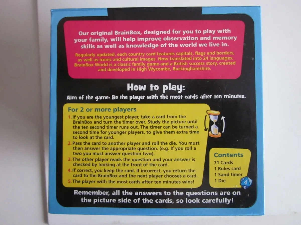 Brain Box The World Family Quiz Card Game - Image 3