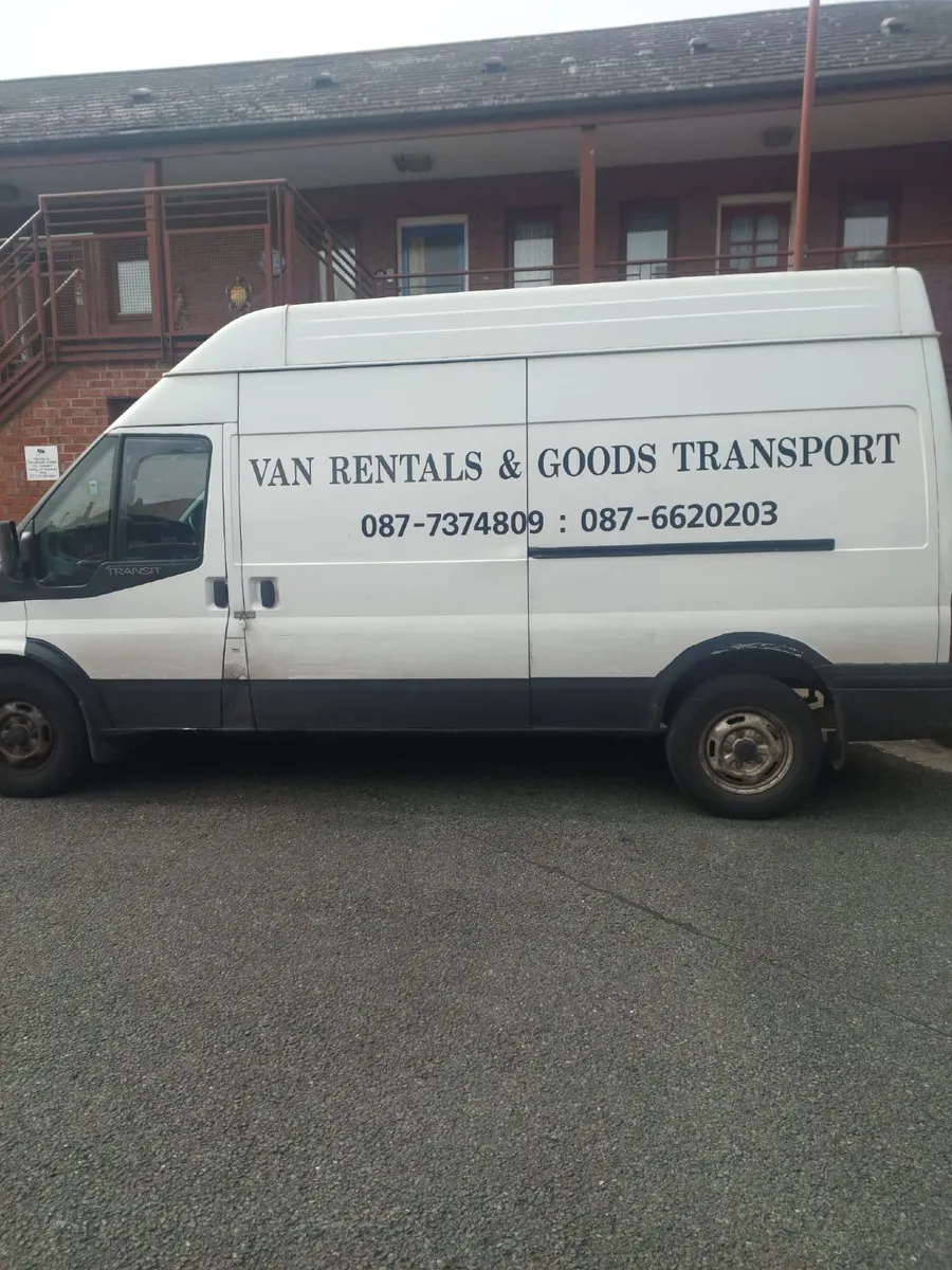 Van rental or service Removals and Goods  transpor