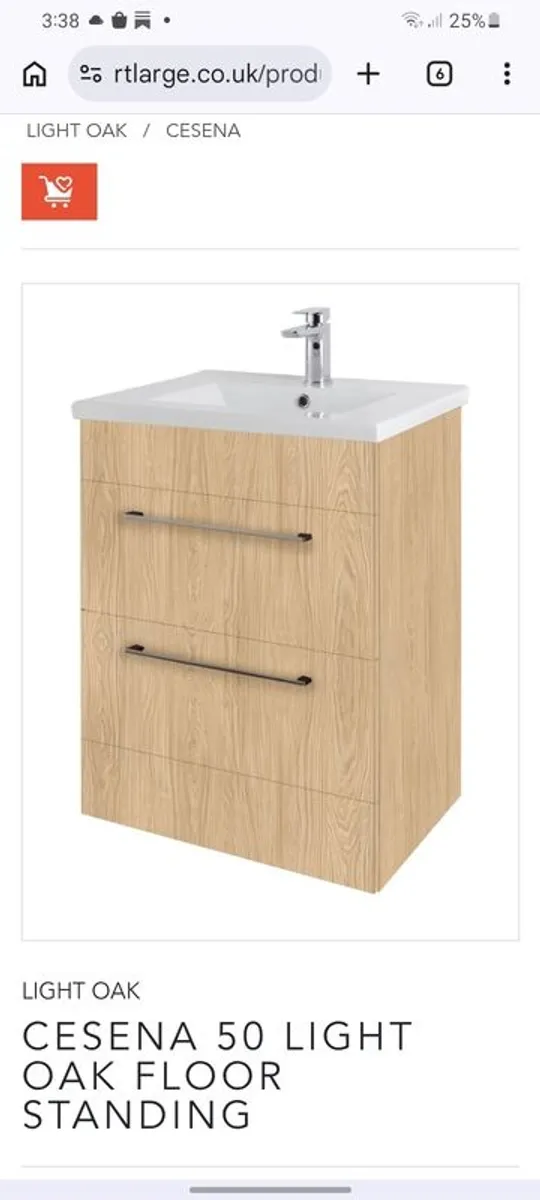 Vanity unit and basin - Image 1