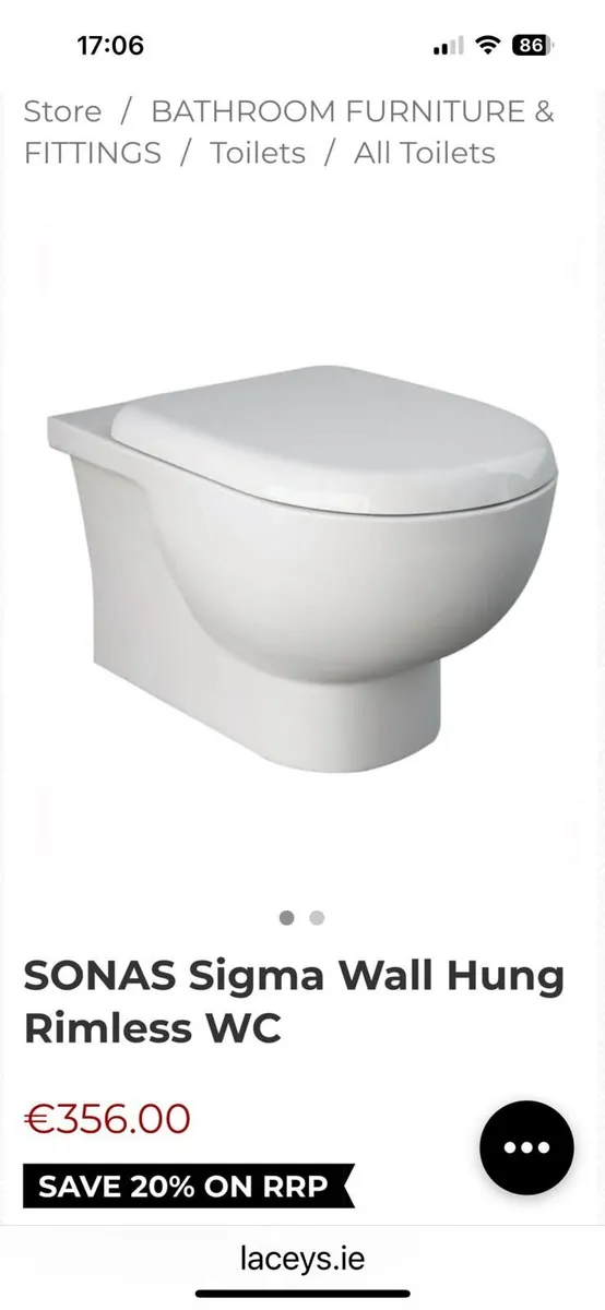 Toilet plus Seat - Unused - Still Boxed - Image 1