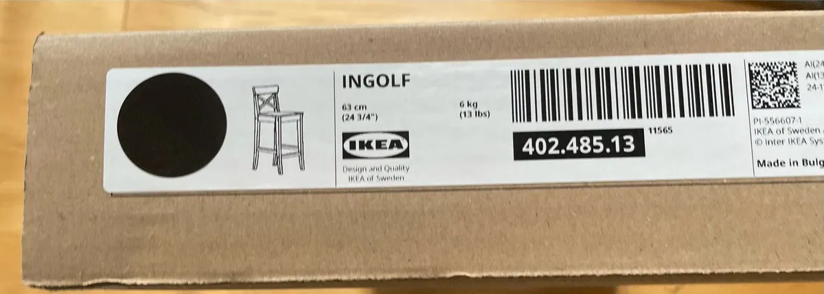 IKEA INGOLF Bar Stool with Backrest(reduced price) - Image 1