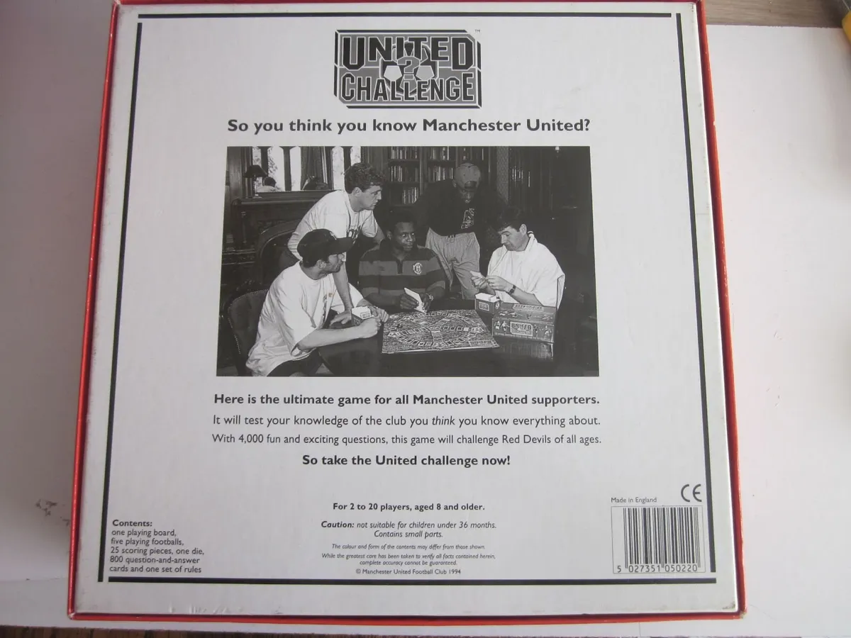 Manchester United 1994 Official Trivia Board Game - Image 2
