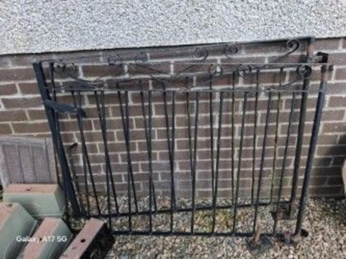 Black driveway gates