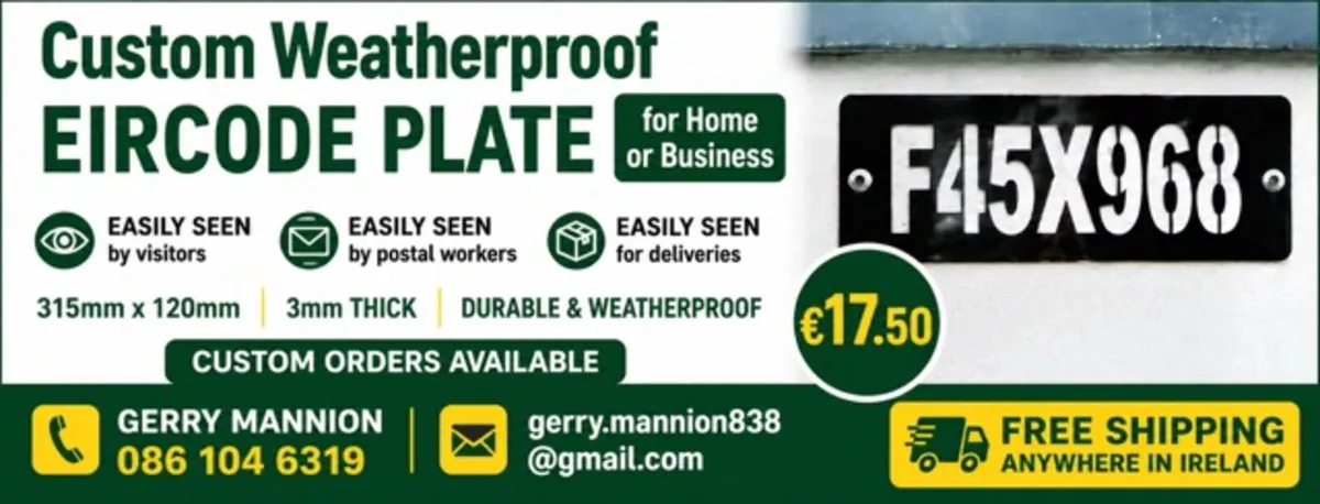 Eircode Plates