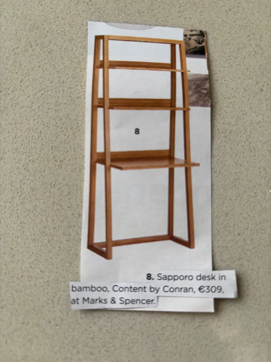 Desk, Shelving