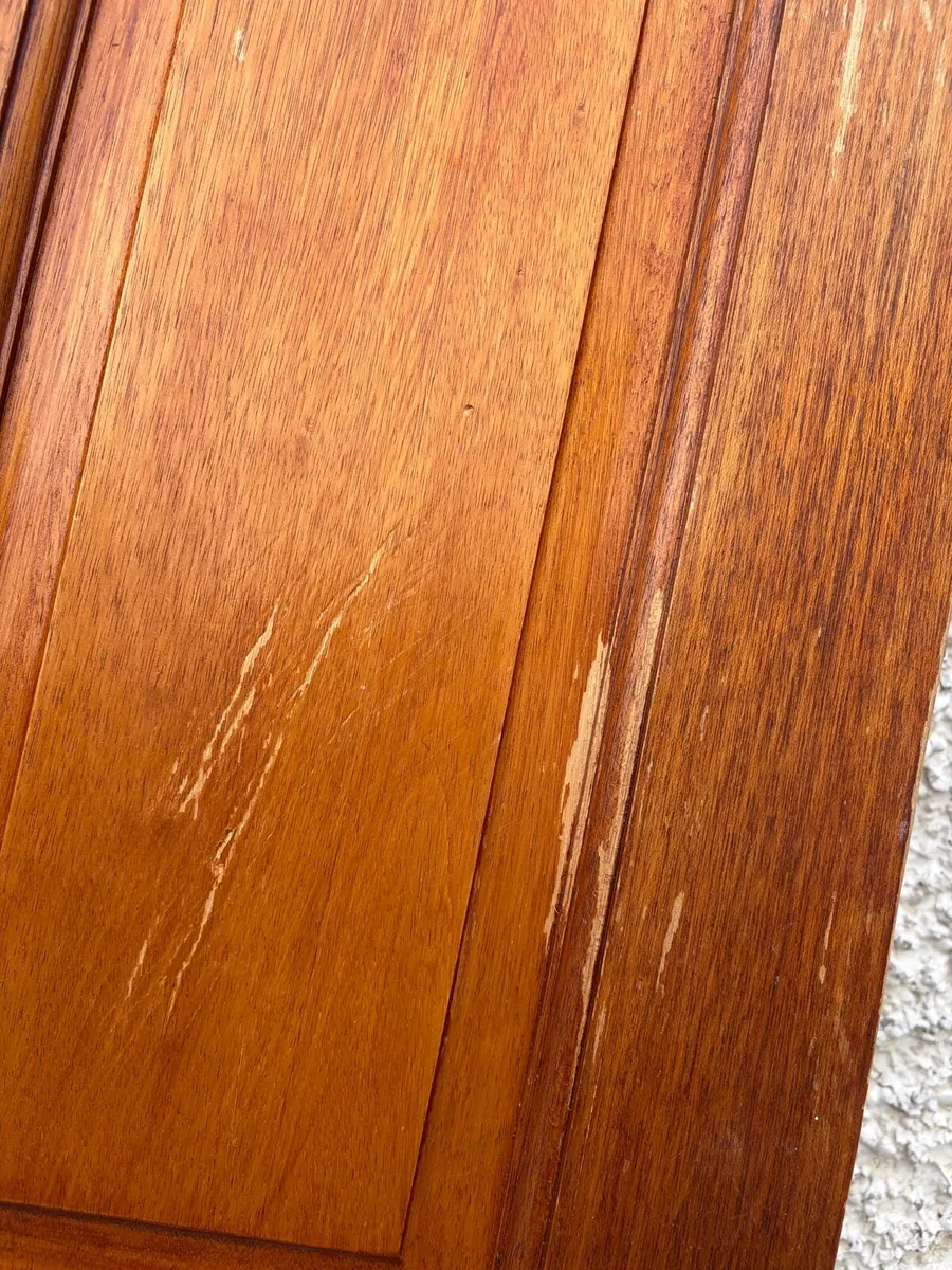 Solid wood internal door stained frosted glass - Image 4