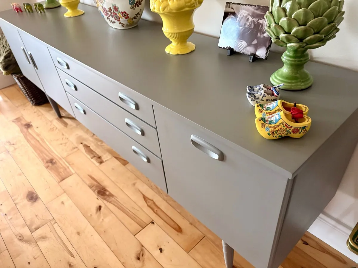 1960 sideboard in modern grey - Image 2