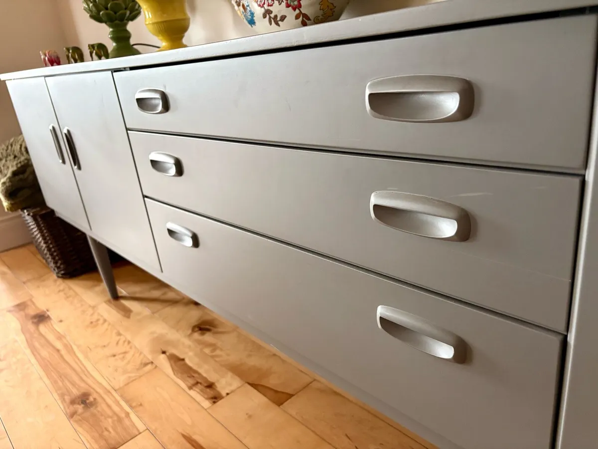 1960 sideboard in modern grey - Image 4