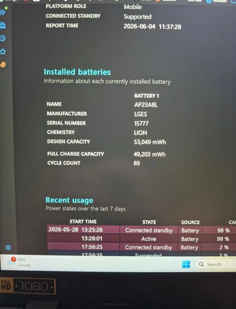 Laptop Acer Aspire 15 | A15-41M | Grey - Image 4