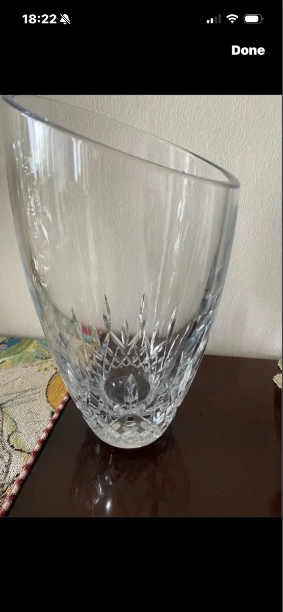 Waterford Crystal Lismore Essence Angular Vase - Image 1