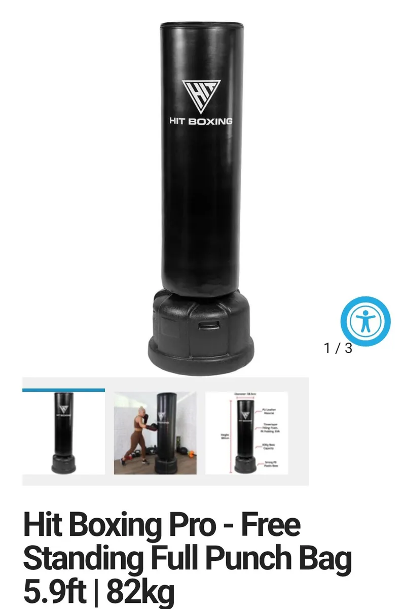 Hit boxing Pro Fitness punch/ kick bag. - Image 2