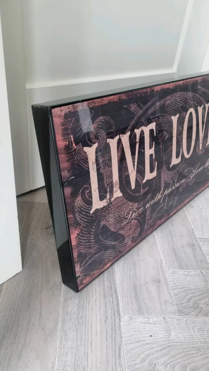 Live Love Laugh Wall Sign - Image 3